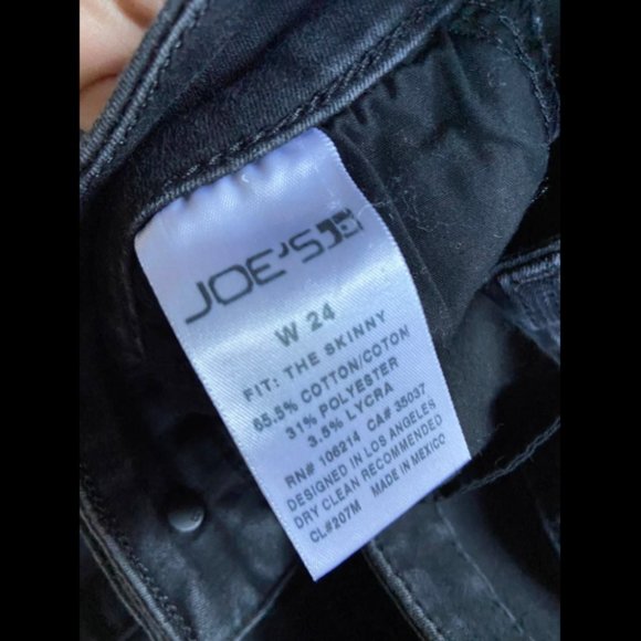 Joes Jeans Skinny Black Jeans - Picture 3 of 3